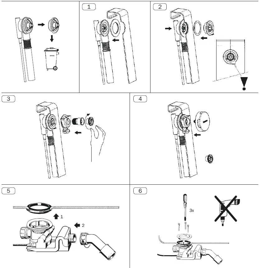 KALDEWEI 687770670001 Conoduo Comfort Level 4004 Waste White Chrome Plated 1