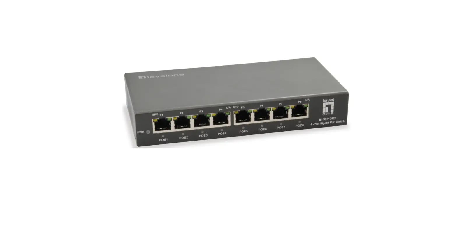 Equip Gep-0823, 8-port Gigabit Poe Switch, 802.3at/af Poe, 120w User Guide