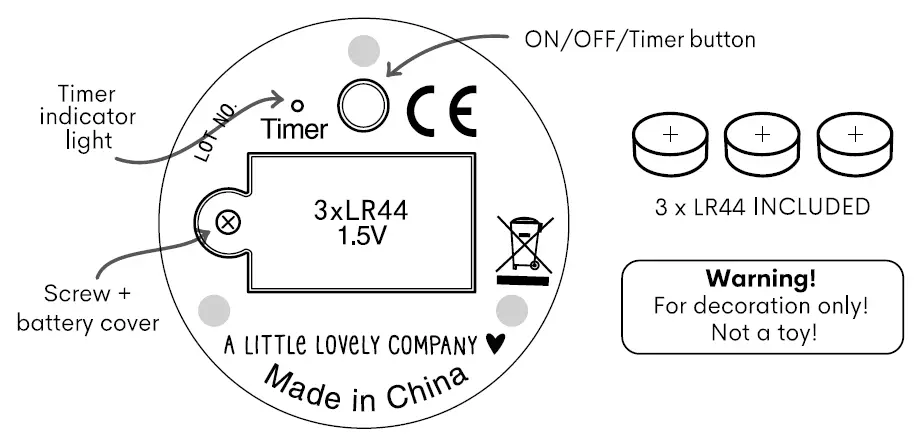 LITTLE LOVELY Company Children's Room Lamp 1