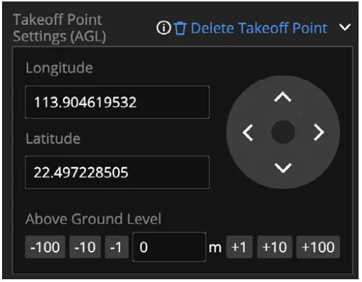 dji FlightHub 2 Cloud Based Aircraft Task Management Platform - Edit the longitude
