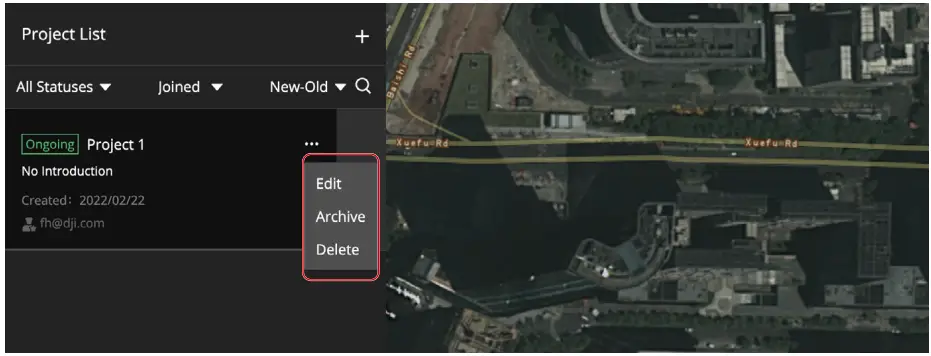 dji FlightHub 2 Cloud Based Aircraft Task Management Platform - joined projects