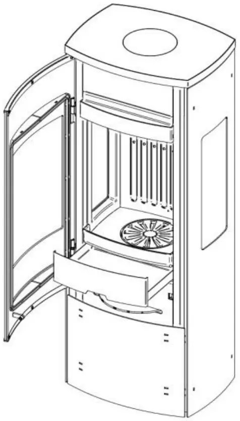 Emptying the ash pan