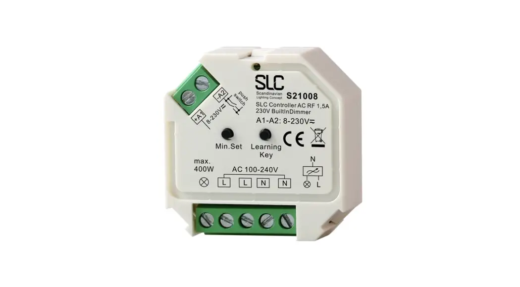 Slc S21008 Controller Ac Rf 1,5a 230v Builtindimmer Instruction Manual Slc S21008 Controller Ac Rf 1,5a 230v Builtindimmer Instruction Manual