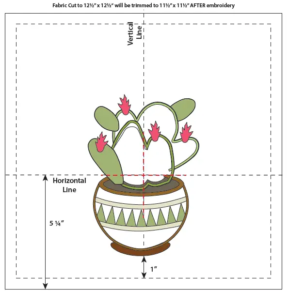 Fabric Confetti Prickly Blooms Wall Hang-1