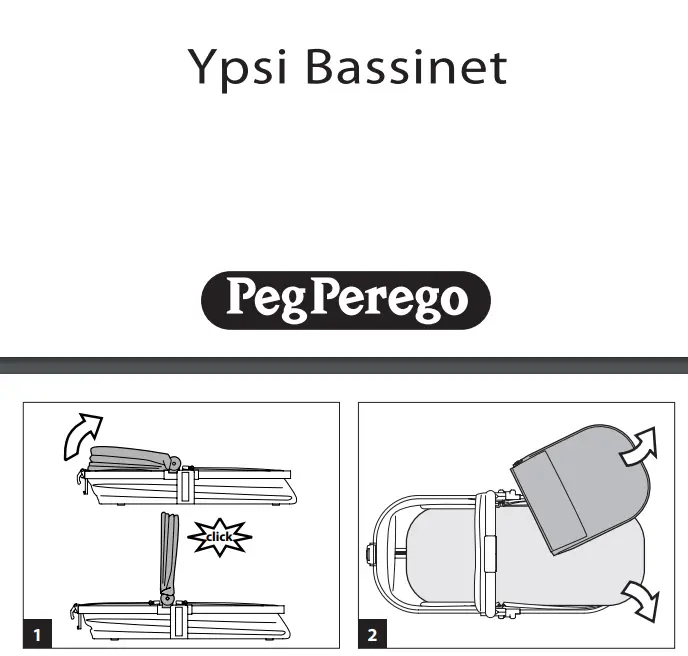Pegperego 35829550 Ypsi Bassinet Compatible With Ypsi Stroller Instructions