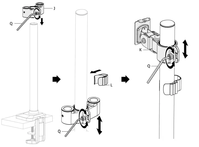 audizio-MAD30G-Triple-PC-Monitor-Bracket-Instruction-fig-6