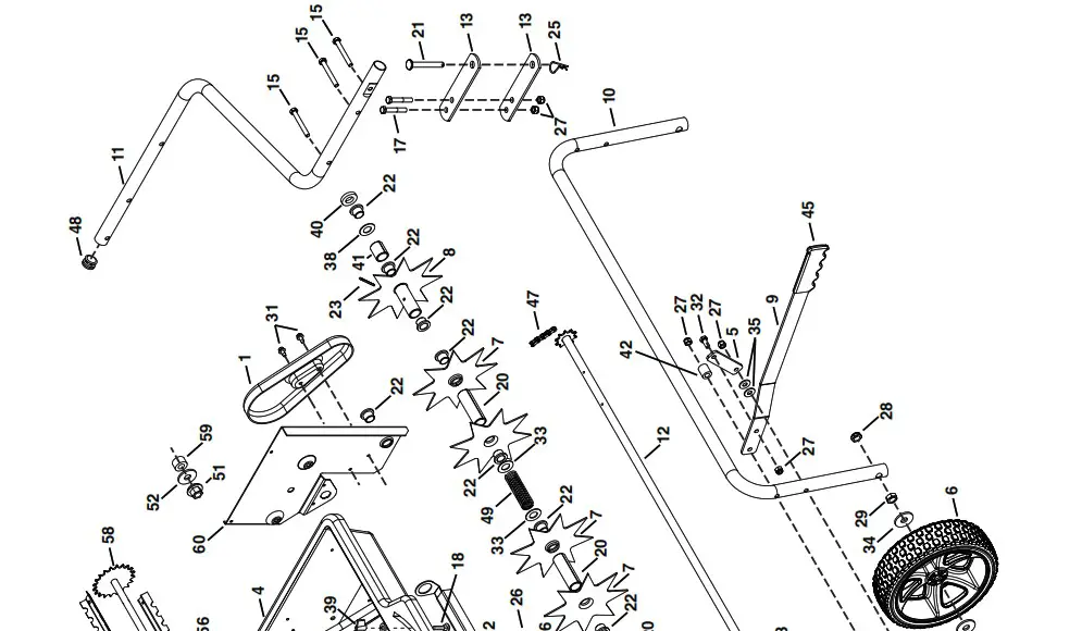 Agri Fab 45 05431 32 Inches Poly Spiker - PARTS FOR 32 POLY SPIKER 1