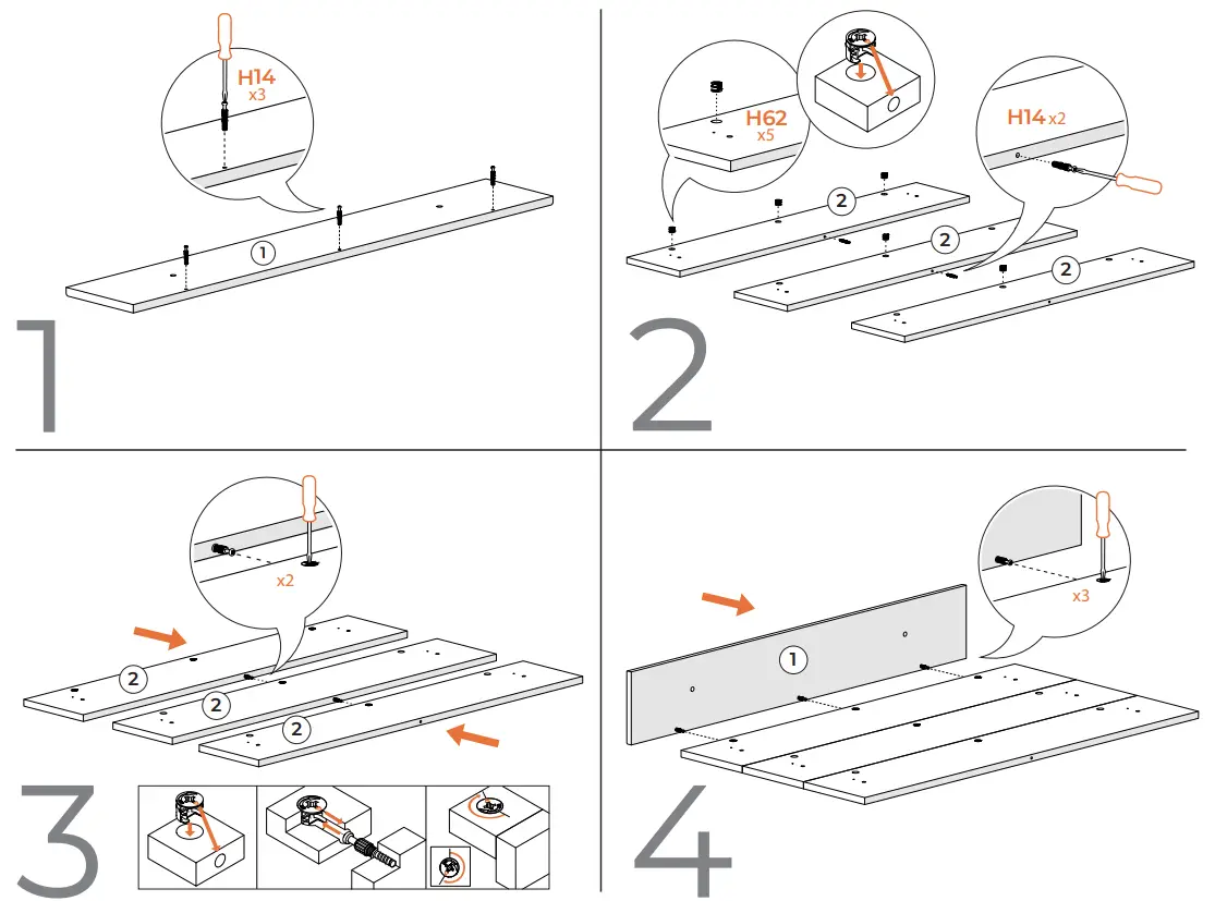 ASHLEY 10506096 Twin Bookcase Headboard - fig 4