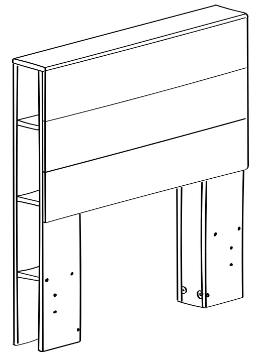 ASHLEY 10506096 Twin Bookcase Headboard