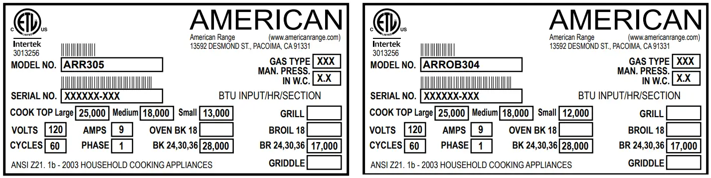 AMERICAN RANGE ARR530L 30 Inch Cuisine Ranges LP Gas - icon 5