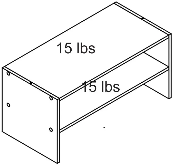 Style SELECTIONS CL22 ST2 W 24 Inch Storage Organizer - FIGURE 1