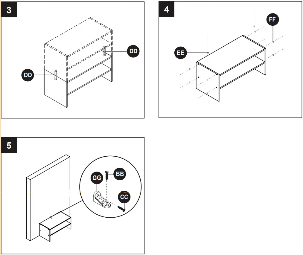 Style SELECTIONS CL22 ST2 W 24 Inch Storage Organizer - FIGURE 5