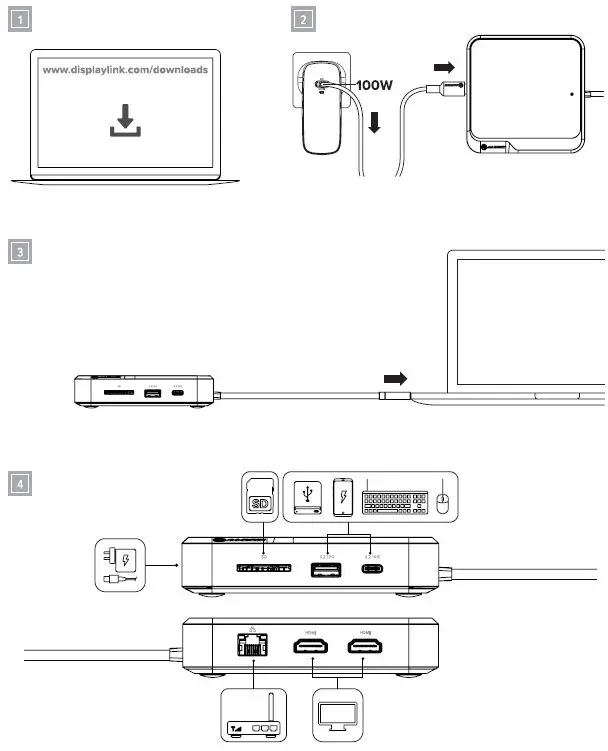 ALOGIC CD2 Dual 4K Universal Compact Docking Station-3