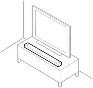 Place your soundbar