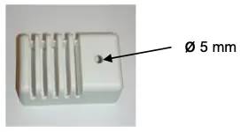 Ceiling installation of the sensor