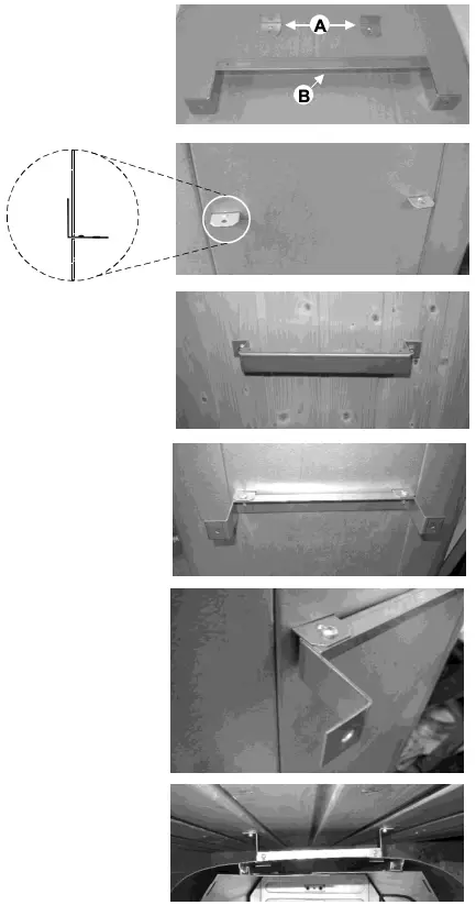 Figure 2 - Mounting the sauna heater to the wall