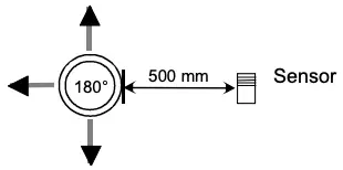 Installing the sensor near a supply air vent Figure 2