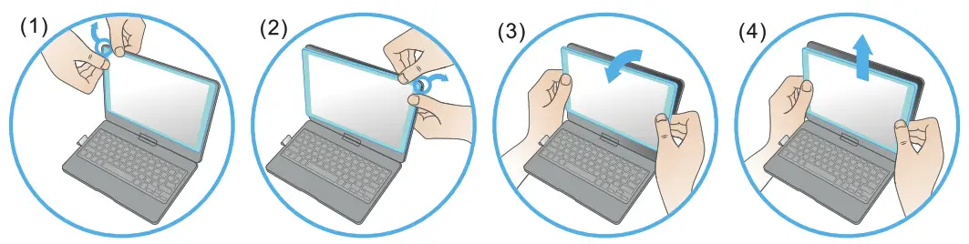 TYPECASE KB201NB Flexbook - Removal 2