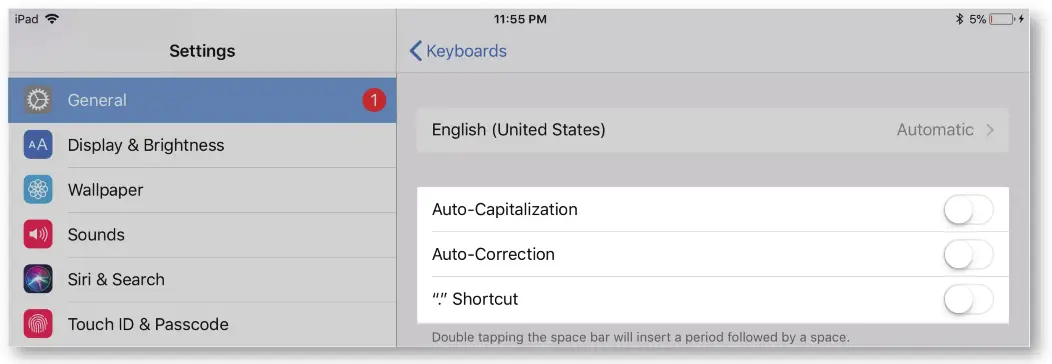 TYPECASE KB201NB Flexbook - trabolshoting