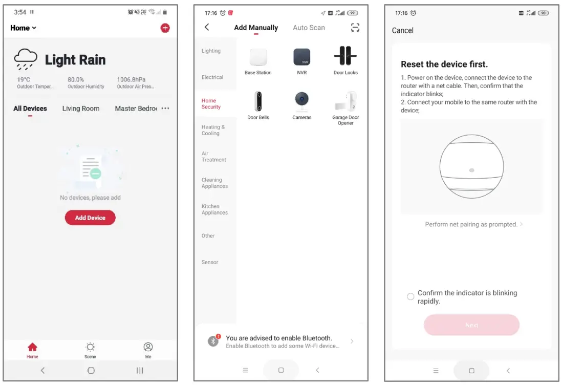 Add Base Station through Network