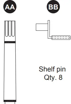 allen roth 1227WC-24-201 Mahogany Bathroom Wall Cabinet-FIG3