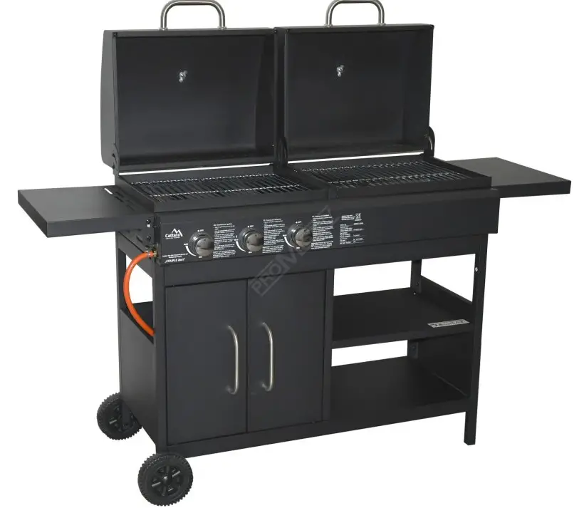 Cattara 13042 2 In 1 Couple Gas and Charcoal Grill