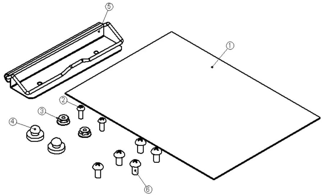 ADRIAN STEEL CCD12 Center Console Desk - TOOLS NEEDED3