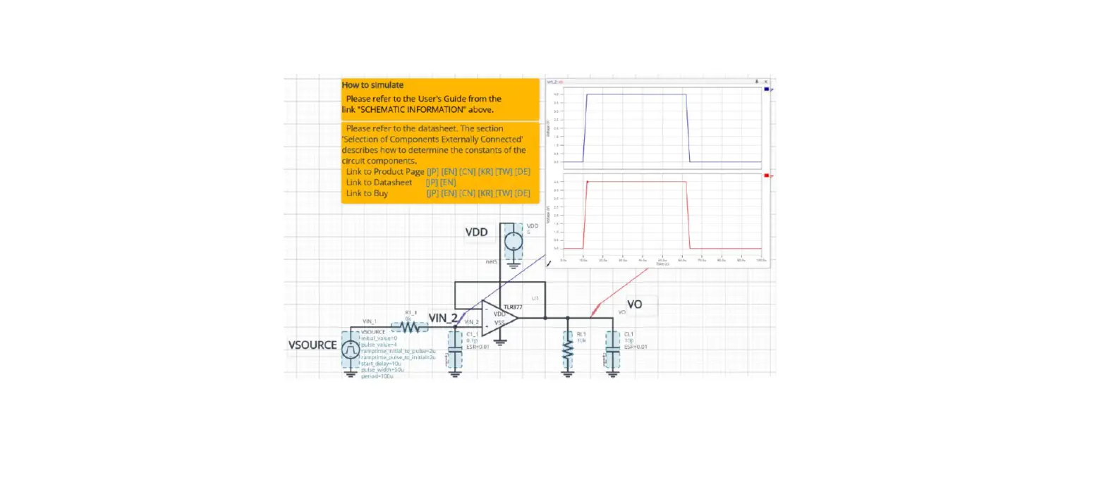 Rohm Tlr377yg-c Voltage Follower Transient Response Simulation User Guide