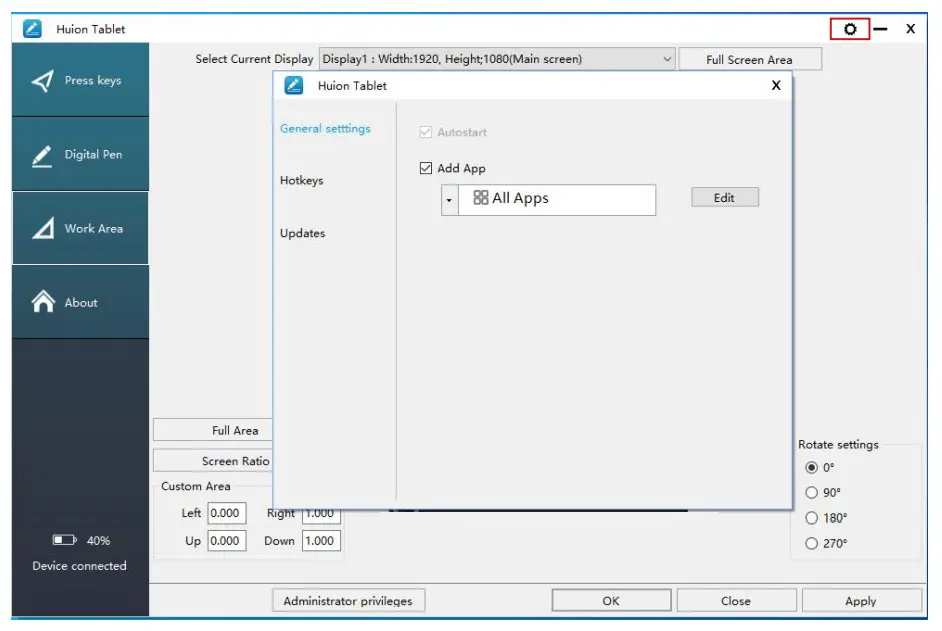HUION GS2201 22 Graphics Drawing Tablet - fig 29