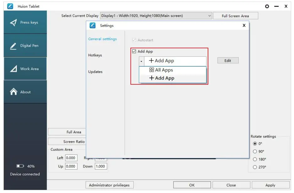 HUION GS2201 22 Graphics Drawing Tablet - fig 30