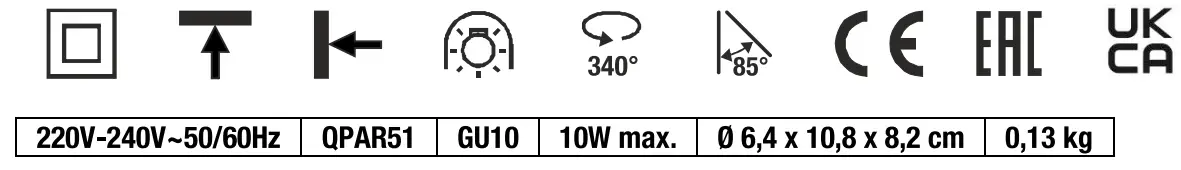 SLV 1001869 Puri Track Spot White - sambol 2