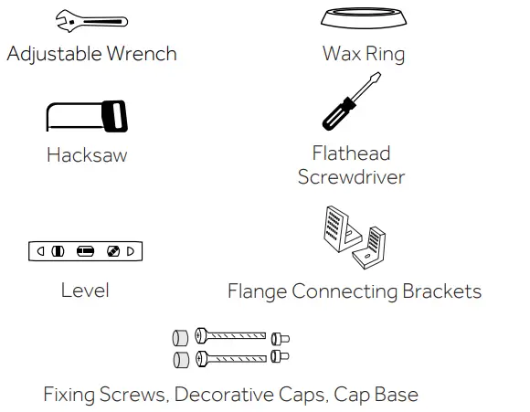 SIGNATURE HARDWARE 953643 S Benbrook Elongated Two Piece Skirted Toilet - TOOLS
