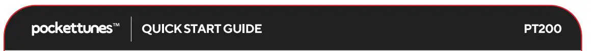 pockettunes PT200 Bone Conduction Instant Mini Speaker User Guide