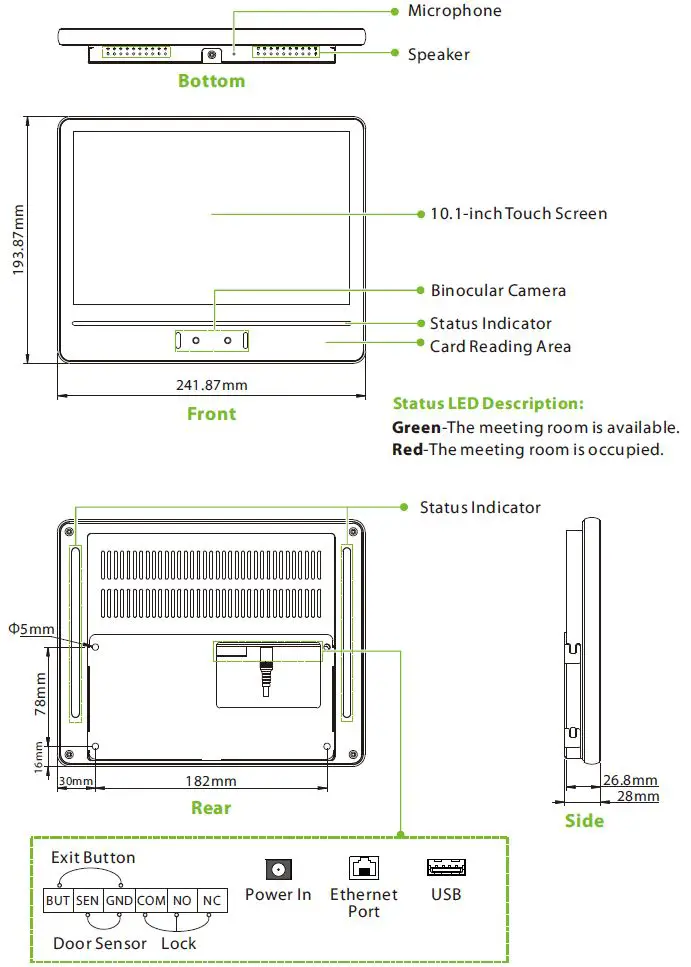 ZKTeco-FaceKiosk-H10A-Multi-Purpose-Integration-Device-FIG 1