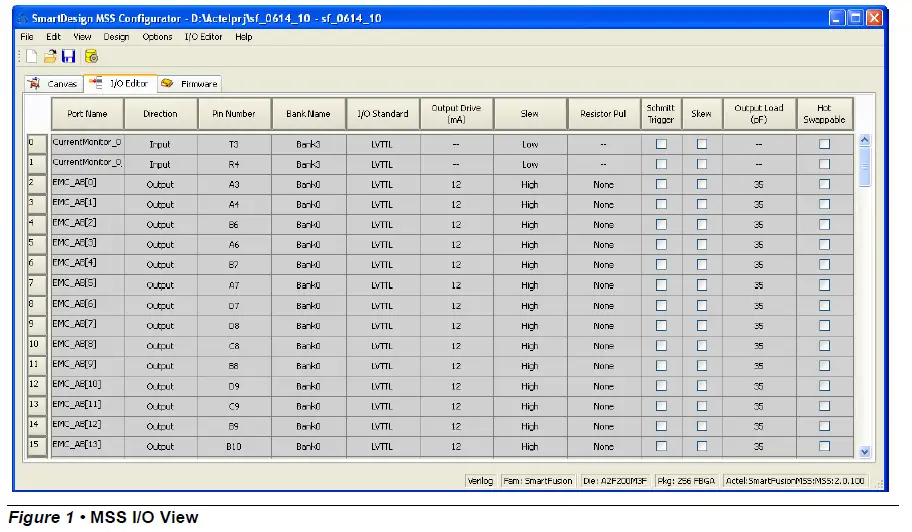 Microsemi-SmartDesign-MSS-I-O-Editor-FIG-1
