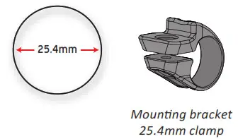 Lezyne 1-HT LED light - Mounting bracket 1