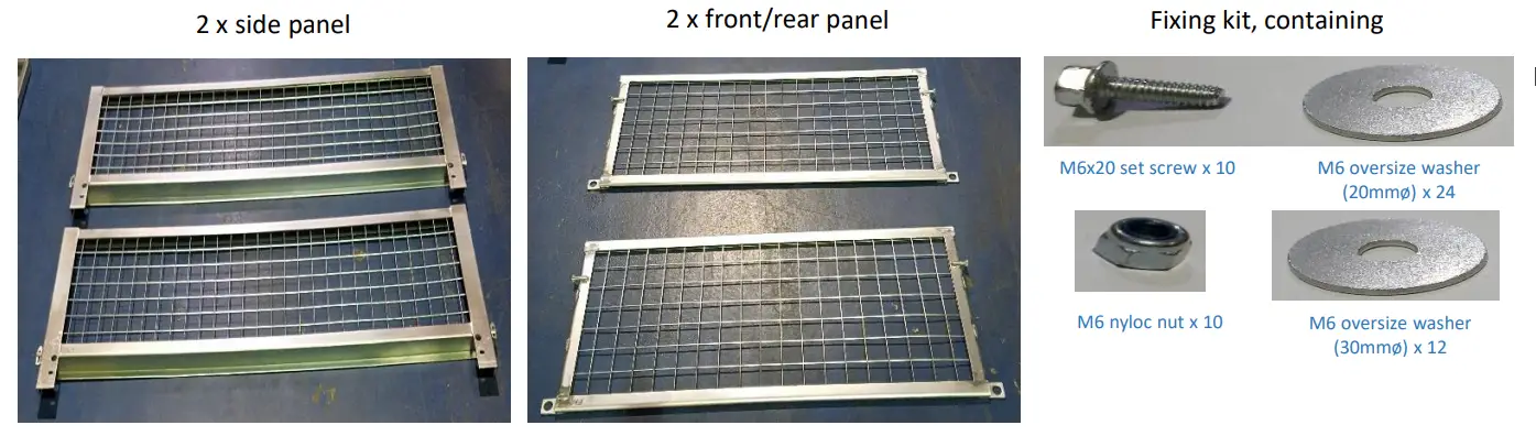 MAYPOLE MP68157 400mm High Side Mesh Kit for MP6815 Trailer -pack