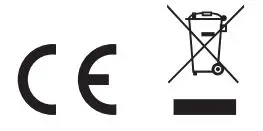 CE and disposal icon