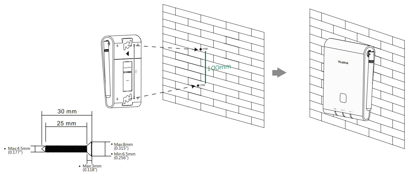 Yealink W90 DECT IP Multi-Cell System -Mount