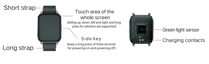 ARMOON P36A Hero Band III Color Screen Fitness Tracker Smart Watch -