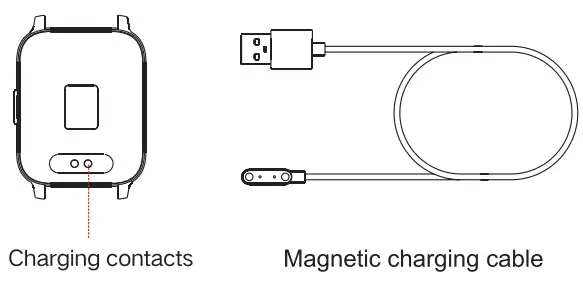 ARMOON P36A Hero Band III Color Screen Fitness Tracker Smart Watch -diagram