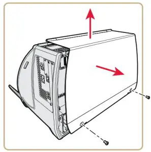 Intermec Full Roll Rewinder PM43 -electronics cover 2