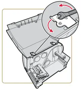 Intermec Full Roll Rewinder PM43 - media cover 3