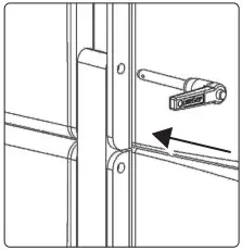 PreSonus CDL12P Constant Directivity Loudspeaker - Insert the pin into the upper hole