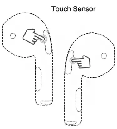 LEICKE EP18221 Bluetooth TWS Headset touch sensor