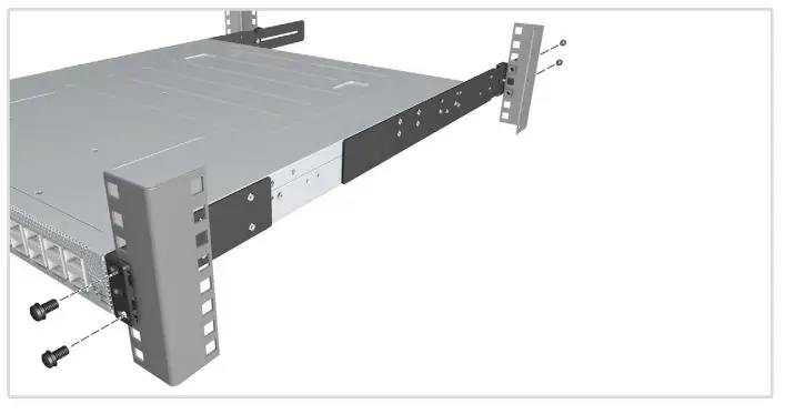 Edge-core AS9516-32D 32-Port 400G Ethernet Switch - Attach the Brackets