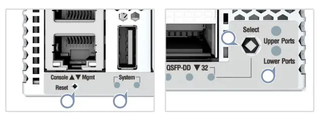 Edge-core AS9516-32D 32-Port 400G Ethernet Switch - System LEDs Buttons
