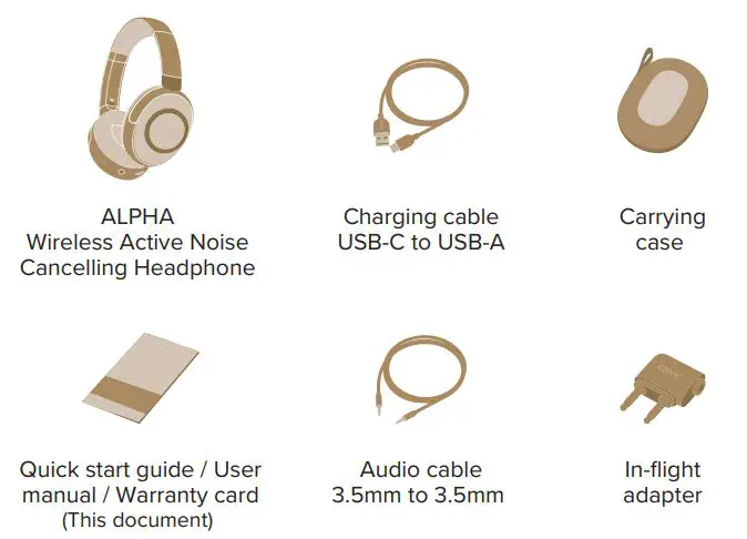 cleer GS-7140-01-A1 ALPHA Wireless Noise Cancelling Headphone fig2