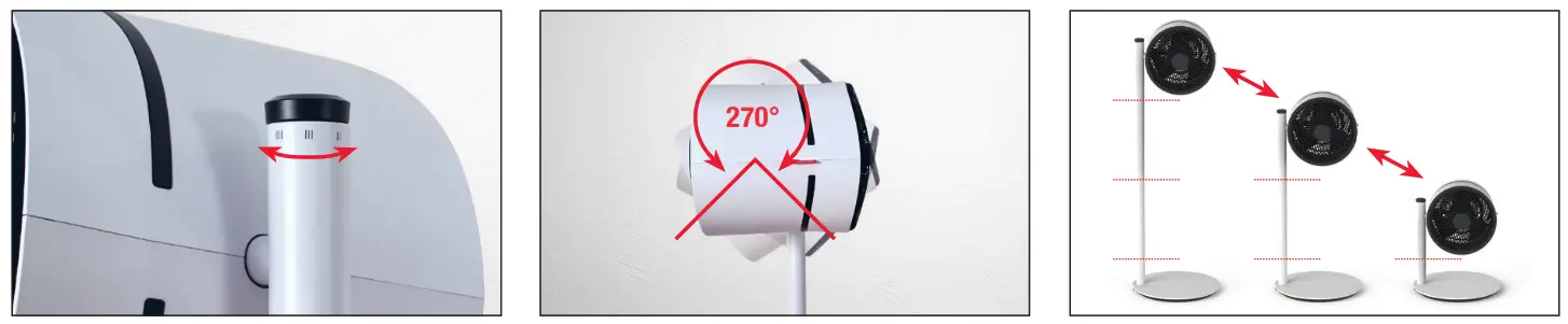 BONECO F220CC Air Shower Fan and Purifier Cleam and Cool - HANDLING