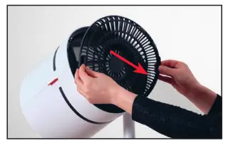 BONECO F220CC Air Shower Fan and Purifier Cleam and Cool - REMOVING